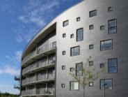 Horizontal Cladding slate façade for large social housing project